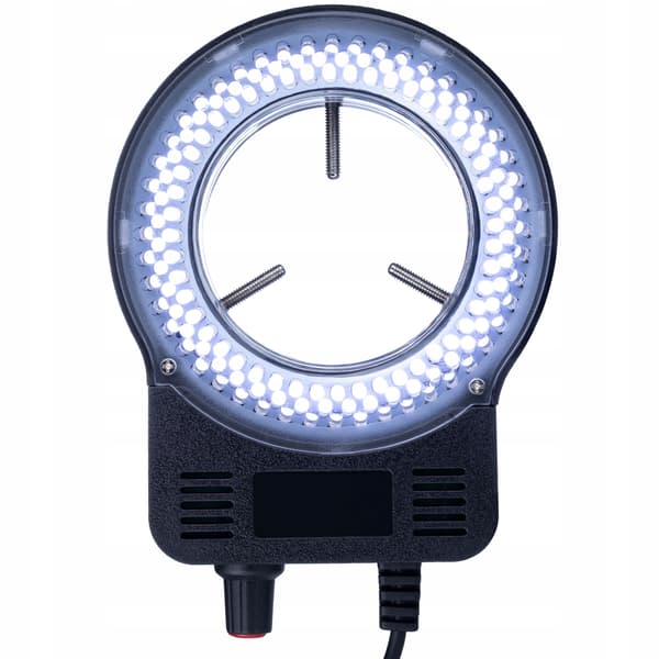MicroBright 144 LED USB RingLight – Justerbar Lysstyrke | 0–10W | Monteringsdiameter 30–65 Mm