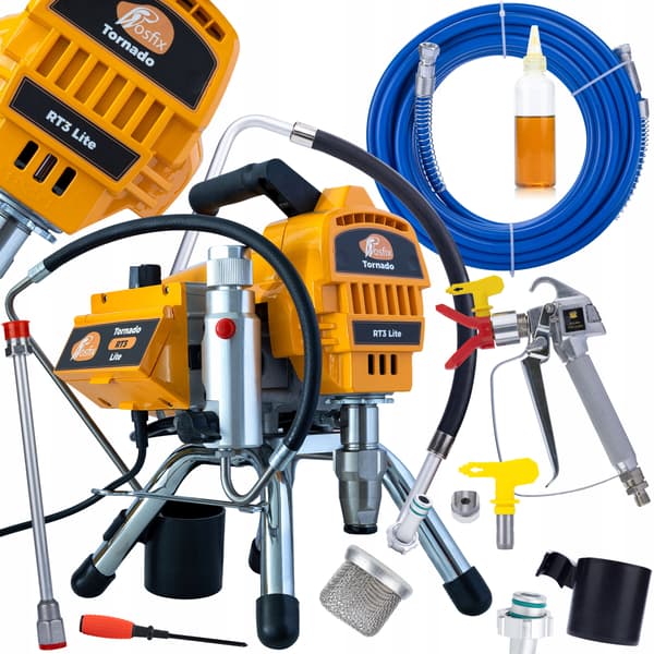Fargspruta Hydrodynamisk Rosfix Tornado RT3 Lite – 2000W Borstlos | 3300 PSI | 2,2 L/min | For Vagg- och Takmalning