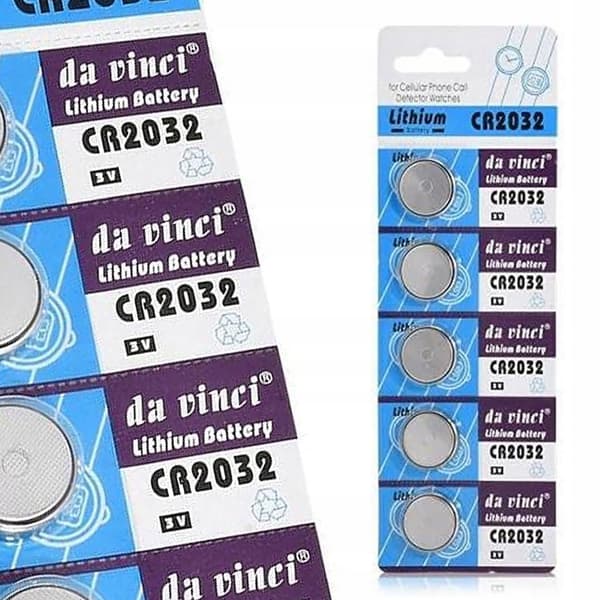 Litiumbatteri CR2032 3V – 5-Pakning | Lang Levetid | Universal Til Elektronikk