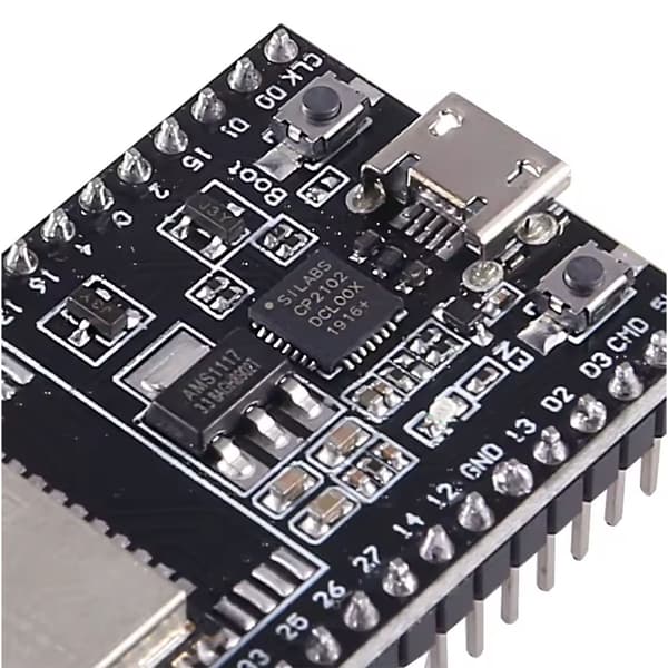 ESP-WROOM-32U DevKitC – WiFi ja Bluetooth | 32 GPIO | U.FL Antenni | 4MB Flash | Arduino IDE | IoT