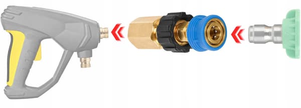Adapter M22 Easy Lock Quick Connect 1/4 – Snabbkoppling | Metallkonstruktion | Kompatibel med Karcher HD, HDS