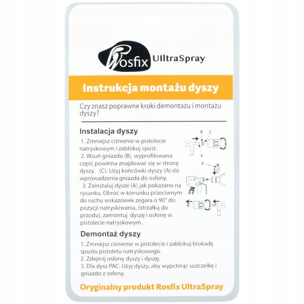 Sprutmunstycke Ultra Spray 411 – 20 Cm Sprutbredd | Hög Kvalitet | Kompatibel med Graco, Wagner, Titan