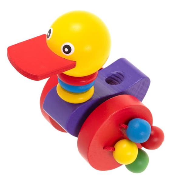 Trä gås på en pinne