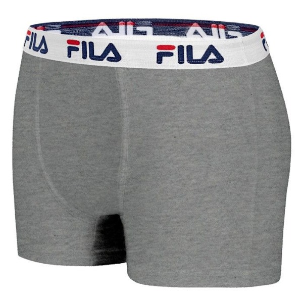 Fila Boxershorts för män 5016 Grå - Rörelsefrihet - Bekväm och mjuk - Bomull Grå M
