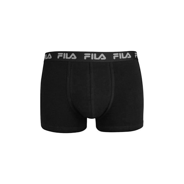 Fila boxershorts i bomull för män, boxershorts för män, luftiga, behagliga (paket med 4) Basic grå, vit, blå, svart herr Grå, vit, blå, svart M