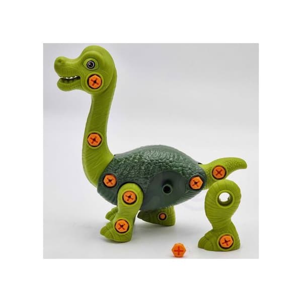Skruvbyggsats WOOPIE Dinosaurie + Borrmaskin 31 delar.