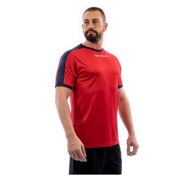 GIVOVA Revolution Interlock Röd T-shirt - Herr/Vuxen - Fotboll - Korta ärmar Röd XL
