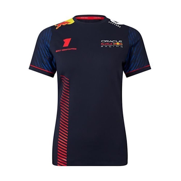 T-shirt dam Red Bull Racing F1 Team Max Verstappen 1 Formel Officiell Formel 1 Blå M