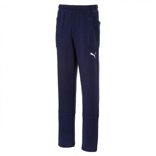 Puma Liga casual juniorbyxor Mörklila/vit 10 år