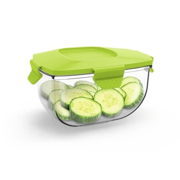 VitalMaxx grönsaksklippare, Multi-Cutter, "Chop Genie", 7 delar, vit/grön lime