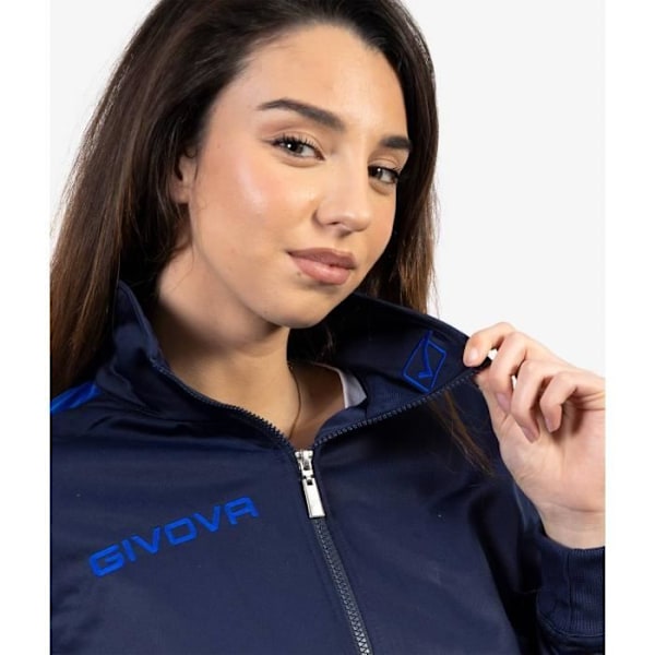 Givova Revolution träningsoverall för kvinnor - Marinblå/Royal blå - Storlek 3XL - Multisport - Andas Marinblå/kungsblå XXXL
