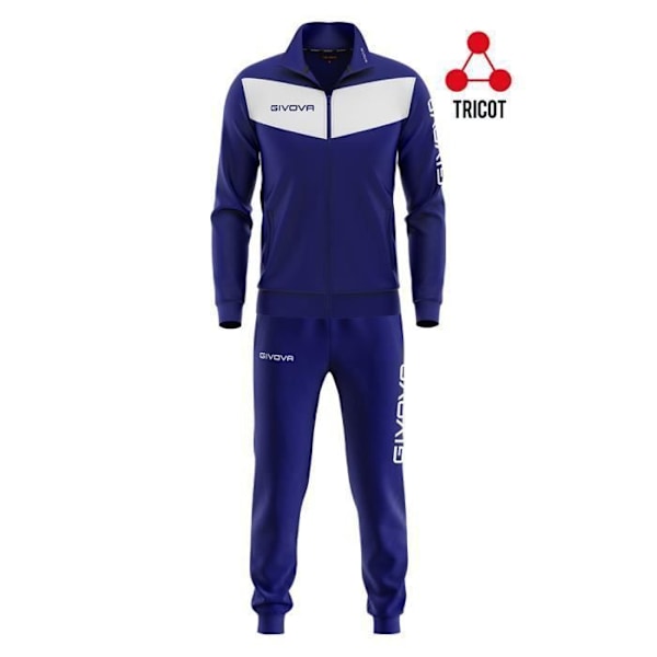 Barnset - Givova - Visa - Mörkblå/vit - 100% Polyester Triacetat - Multisport Marinblå/vit 5 år