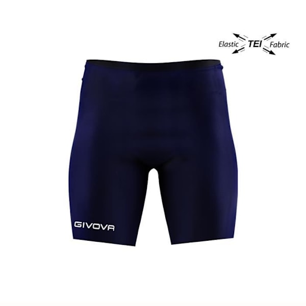 Givova bib-shorts - Sportshorts för män - Blå - Storlek M - Slitstarka och elastiska Blå jag
