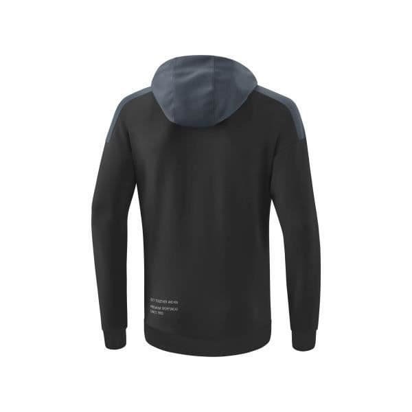 Erima Change hoodie för barn - svart grå/skiffergrå/vit - 14 år