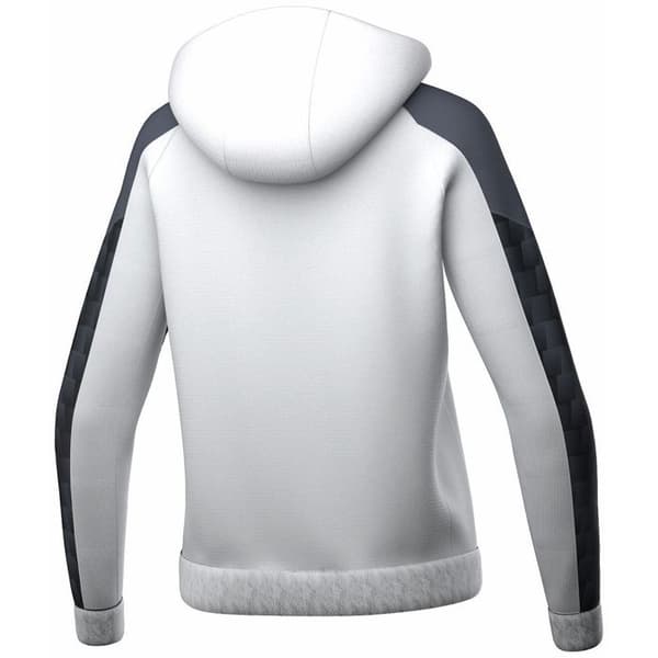 Sweatjacka med huva dam Erima Evo Star vit svart 40