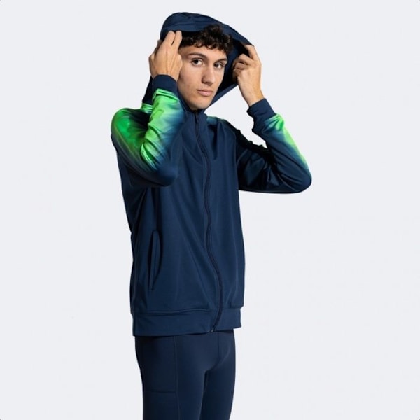 Joma Elite XI Träningsjacka med huva marin/fluorgrön jag