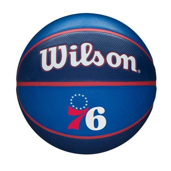 Basketboll - WILSON - WTB1300XBPHI - Philadelphia 76ers - Läder gummi - Utomhus Blå 7