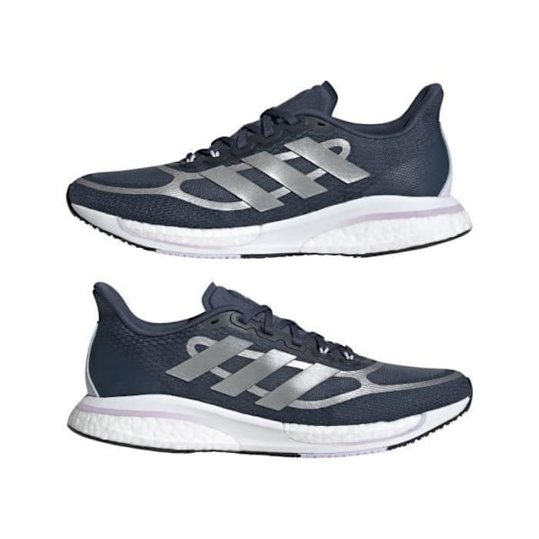 adidas Supernova+ löparskor för dam - marinblå/silver/lila - 38 2/3 Marinblå/Silver/Lila 39 1/3