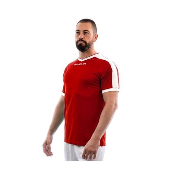 GIVOVA Revolution Interlock Röd herrt-shirt - Vuxen Röd M
