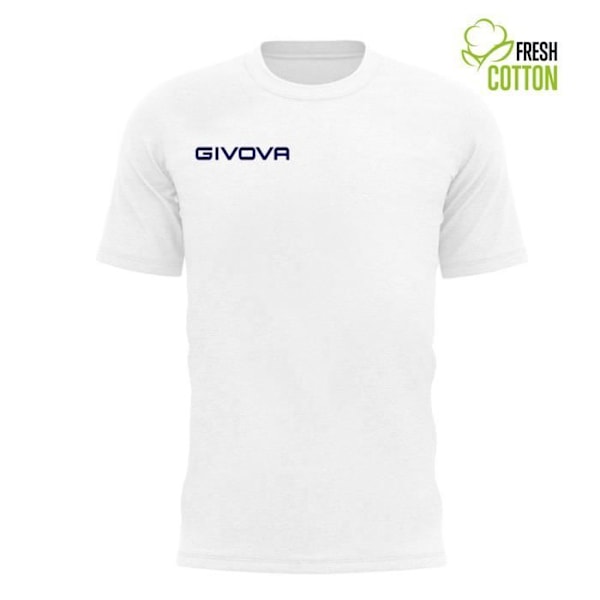 Givova Fresh t-shirt i bomull - vit - S Vit XXL