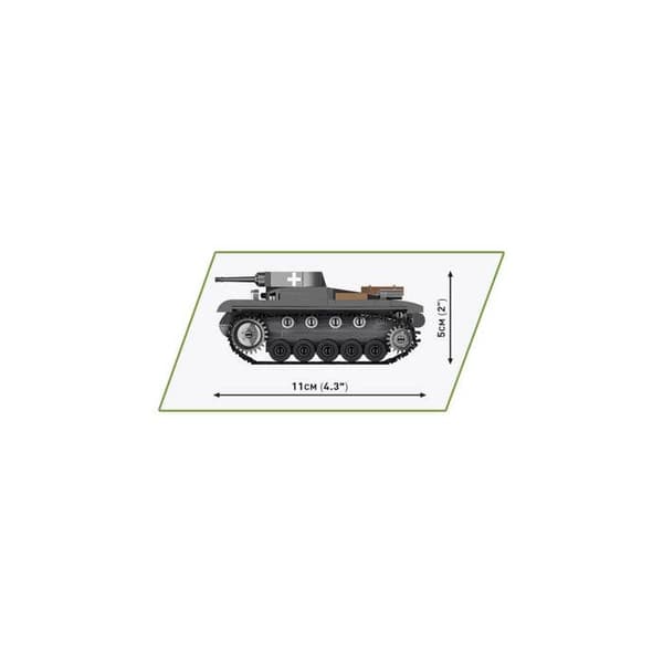 Modell - COBI - Panzer II Ausf. A - Plast - Vit - För barn från 8 år