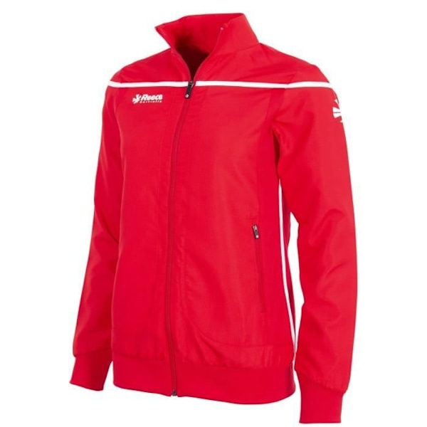 Reece Australia Varsity Woven träningsjacka för kvinnor - Röd/Vit - Långa ärmar - Storlek XL Röd vit XL