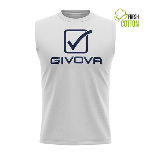 Givova Sponsor Logotyp bomullslinnen stor - vit - S Vit S