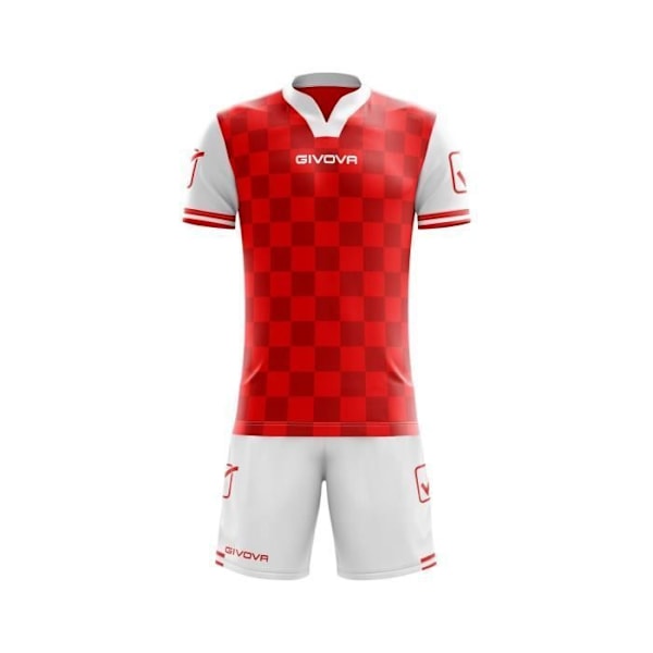Givova Tävlingströja och shorts set - vit/röd - XL Vit röd jag