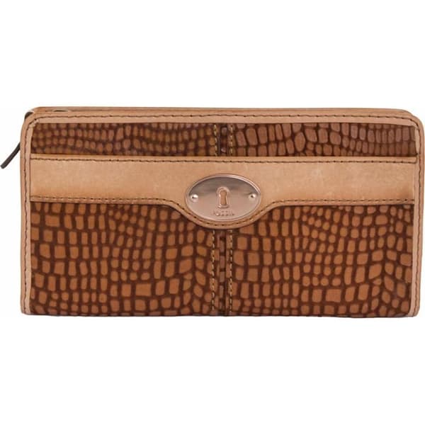 Fossil Damplånbok Läder Maddox Brun - Onesize brun