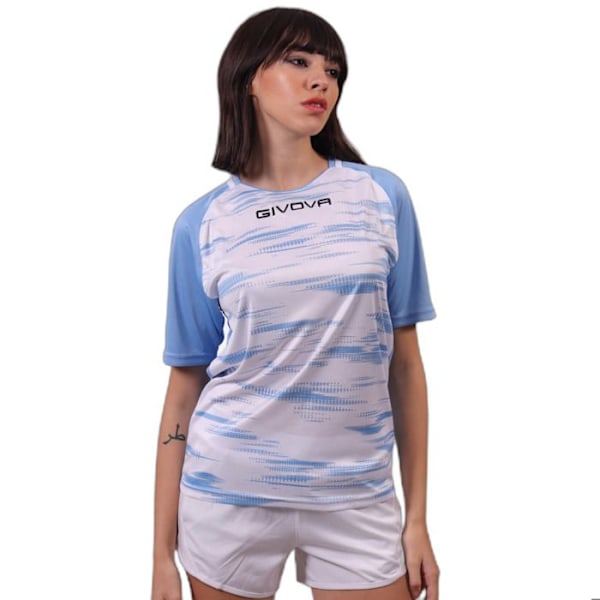 Givova Pixel tröja vit/celeste XL