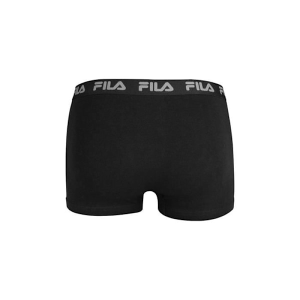 Boxer för män - FILA - Fyrpack - Elastisk bomull - Slimmad passform - Grå, Vit, Blå, Svart Grå, vit, blå, svart M