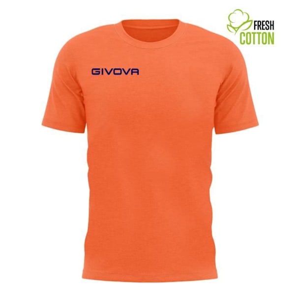 Givova Fresh bomull T-shirt - neon orange - L neon orange M