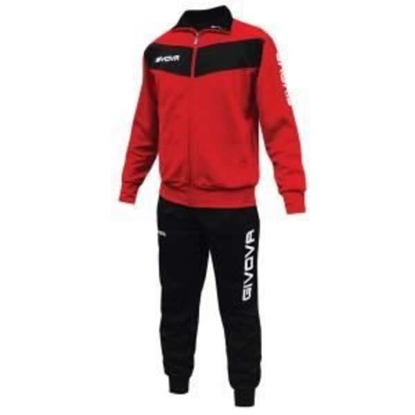 Multisportdress - GIVOVA - TUTA VISA - Röd och Svart - Barn - Långa ärmar Svart 12 år