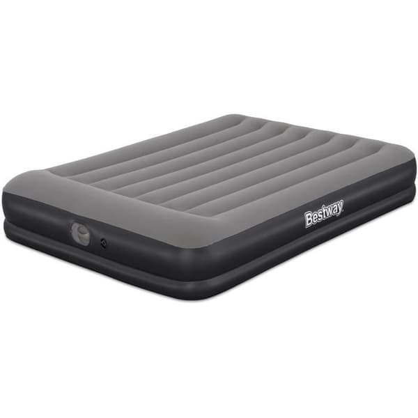 Luftmadrass - BESTWAY - 671BU - Tritech Queen - 2 sovplatser, inbyggd USB-pump, 2,03 m x 1,52 m x 36 cm mörkgrå