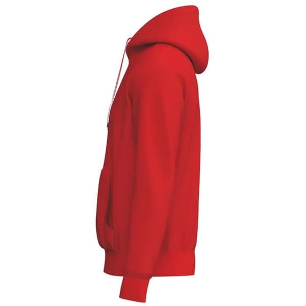 Erima TS barn hoodie i bomull - röd Röd 10 år