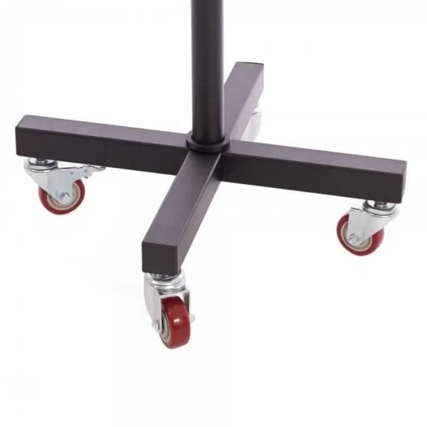 Softee Wheel Trolley - Vertikalt stöd för olympiska skivor (50mm) - Svart Svart