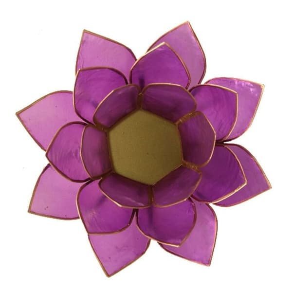 Lotusblomma Lila Ljusställ
