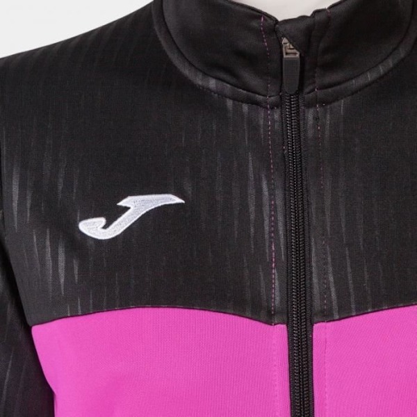 Joma Montreal träningsjacka för kvinnor - rosa/svart - andas - långa ärmar Svart ros XL