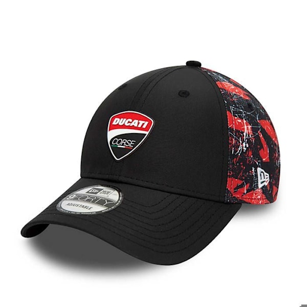 Ducati 9forty svart justerbar keps med Corse-logotyp tryckt 4545 Svart M/L
