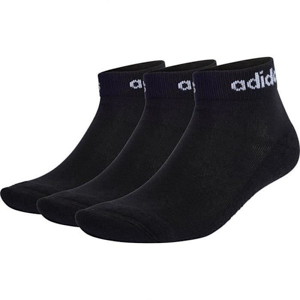 Chaussettes - ADIDAS - Unisex Låga Strumpor Think Linear Set Med 3 Par Strumpor - Svart - Återvunna Material Svart 40/42