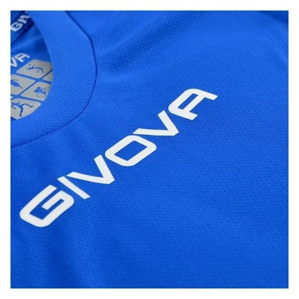 GIVOVA One Blue T-Shirt - Herr/Vuxen - Kort ärm - Andas - Fotboll Blå XL