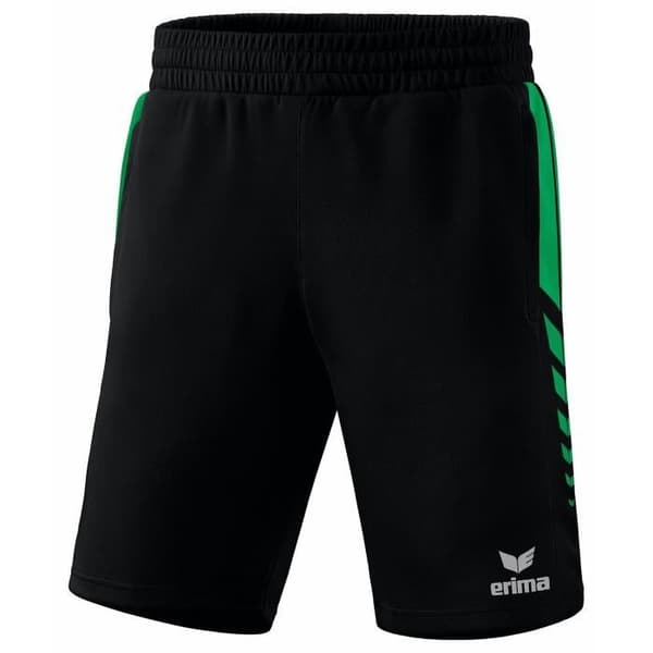 Erima Worker Six Wings Shorts - svart/smaragd - M
