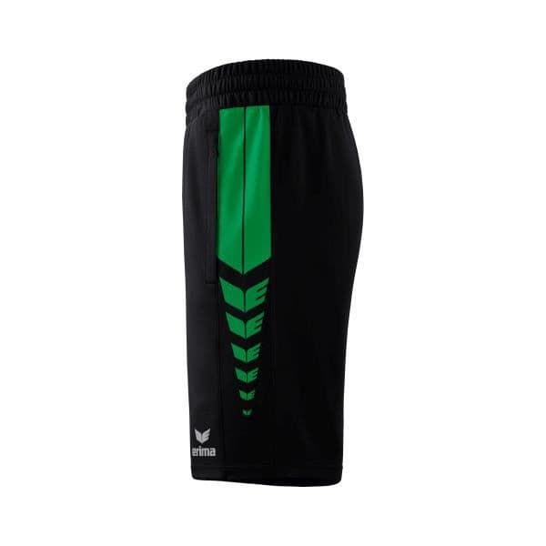 Erima Worker Six Wings Shorts - svart/smaragd - M