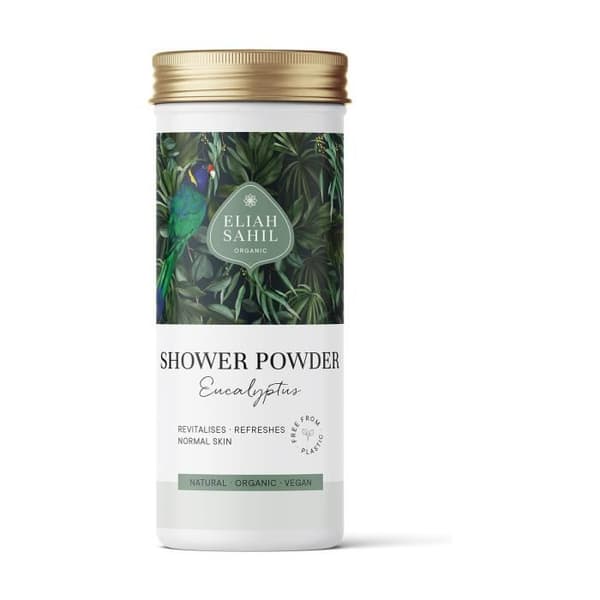 Eliah Sahil+Tvål Duschpulver Eucalyptus Normal Hud Fräsch Bio 90 g