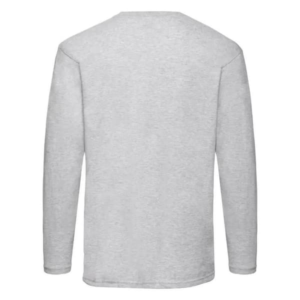 Långärmad T-shirt Fruit of the Loom Valueweight - grå grå S