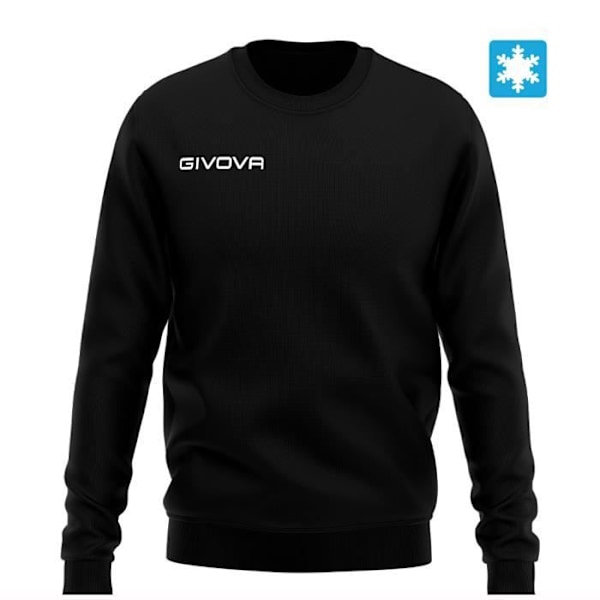 Givova sweatshirt med rund hals - svart - 2XL Svart jag