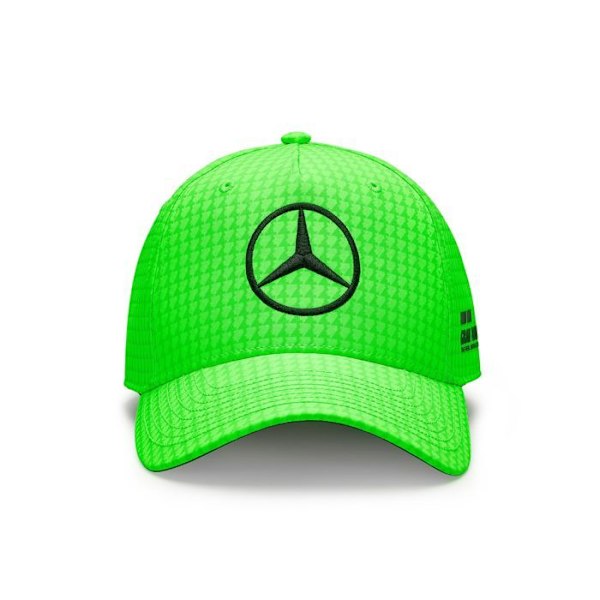 AMG Lewis Hamilton Team Driver Formel 1 barnkeps Neongrön Flashig grön Unik storlek
