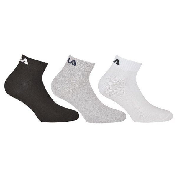 Fila Pack om 6 PAR Quarter Socks 39/42 Svart/Vit/Grå 39/42