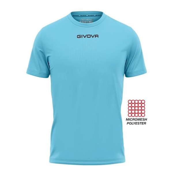 Givova One jersey - Herr - Azul claro - 3XL - Polyester Micro Mesh 120 g/m² - Gummilogotyp - Bekväm Azul claro XXXXL