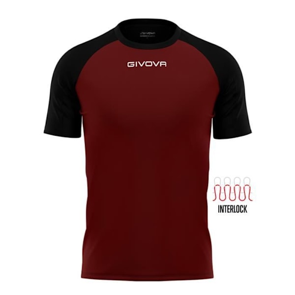 Jersey Givova Capo - granada/svart - 2XL Granada/svart XL